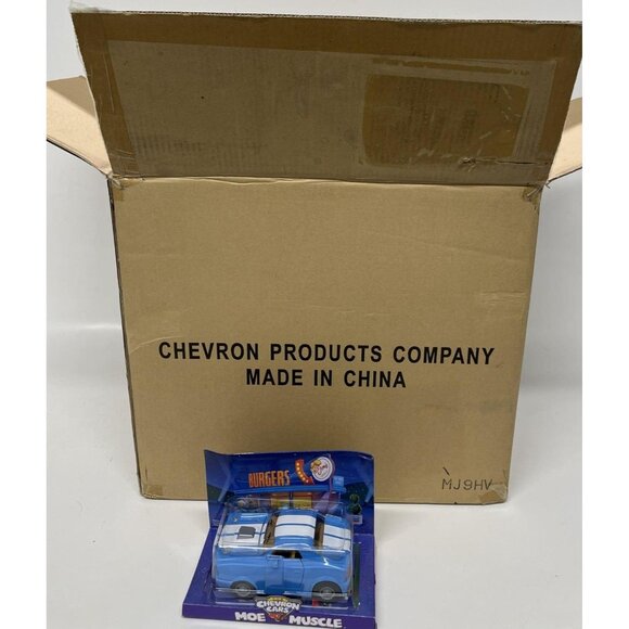 New In Package Chevron Cars Moe Muscle Blue 2009 Jims Burgers Hangout NOS - Picture 6 of 6